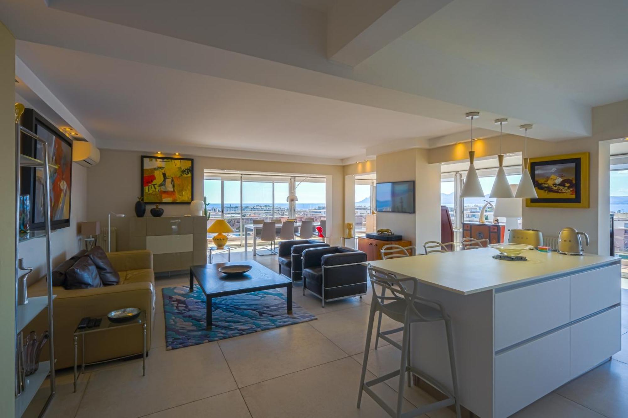 Villa Sur Le Toit - Vue Mer Exceptionnelle Кан Екстериор снимка